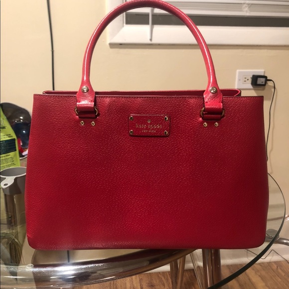 Kate Spade Wellesley Elena handbag red - Picture 8 of 8